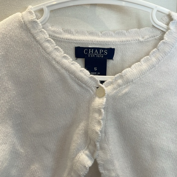 Chaps White Shrug - Picture 3 of 4